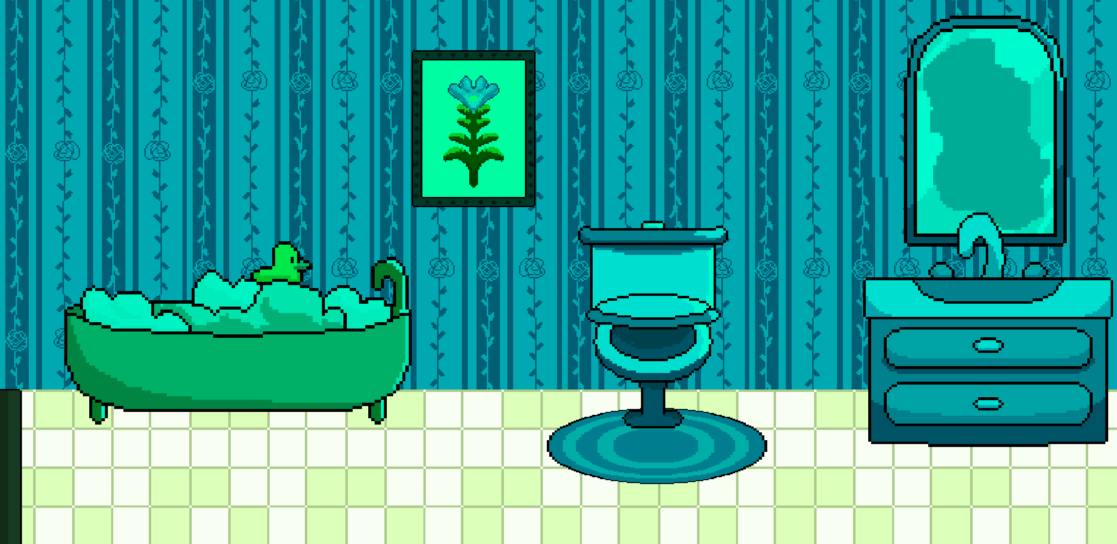 Ghost bathroom in the present
